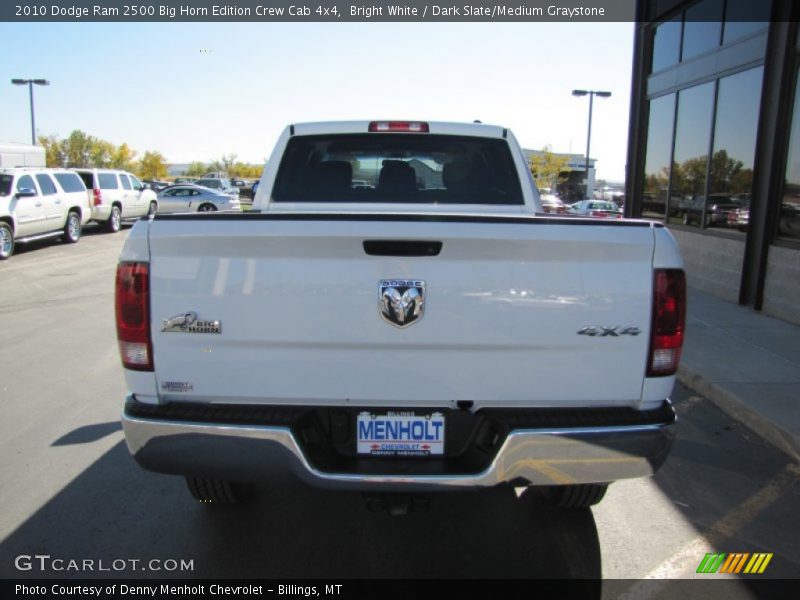 Bright White / Dark Slate/Medium Graystone 2010 Dodge Ram 2500 Big Horn Edition Crew Cab 4x4