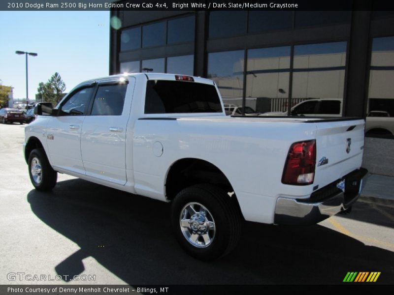 Bright White / Dark Slate/Medium Graystone 2010 Dodge Ram 2500 Big Horn Edition Crew Cab 4x4