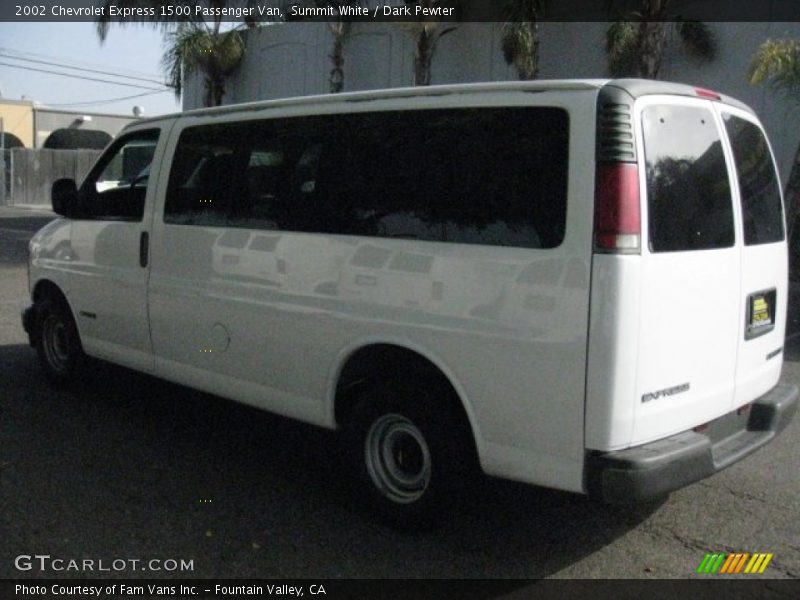 Summit White / Dark Pewter 2002 Chevrolet Express 1500 Passenger Van