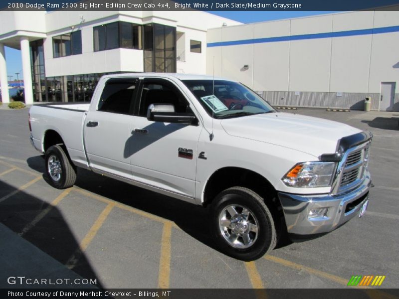 Bright White / Dark Slate/Medium Graystone 2010 Dodge Ram 2500 Big Horn Edition Crew Cab 4x4