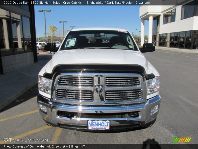 Bright White / Dark Slate/Medium Graystone 2010 Dodge Ram 2500 Big Horn Edition Crew Cab 4x4