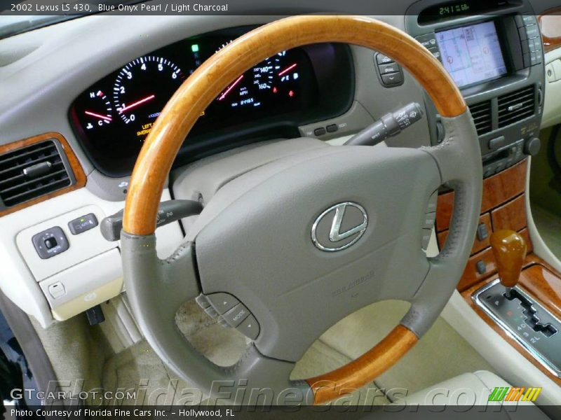 Blue Onyx Pearl / Light Charcoal 2002 Lexus LS 430