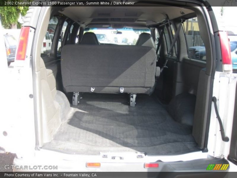 Summit White / Dark Pewter 2002 Chevrolet Express 1500 Passenger Van