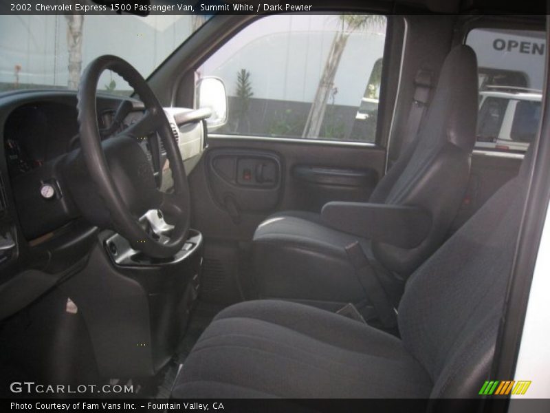 Summit White / Dark Pewter 2002 Chevrolet Express 1500 Passenger Van