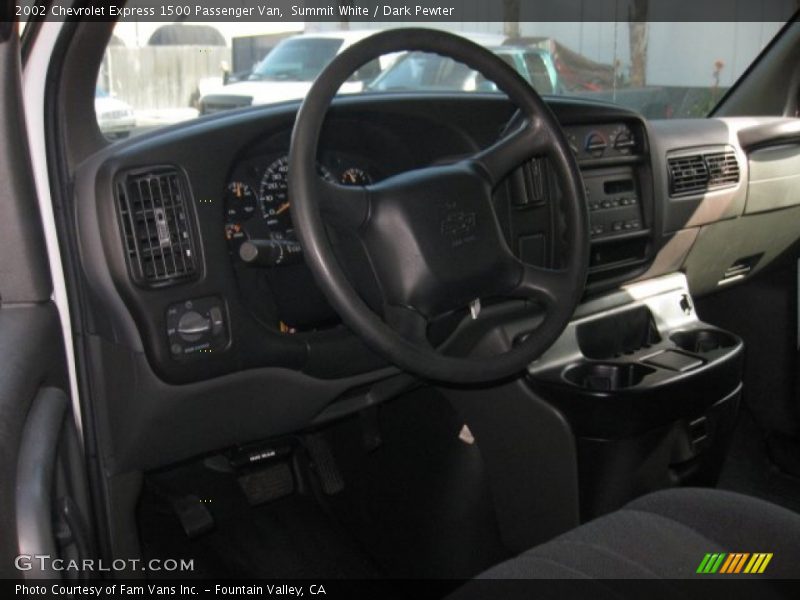 Summit White / Dark Pewter 2002 Chevrolet Express 1500 Passenger Van