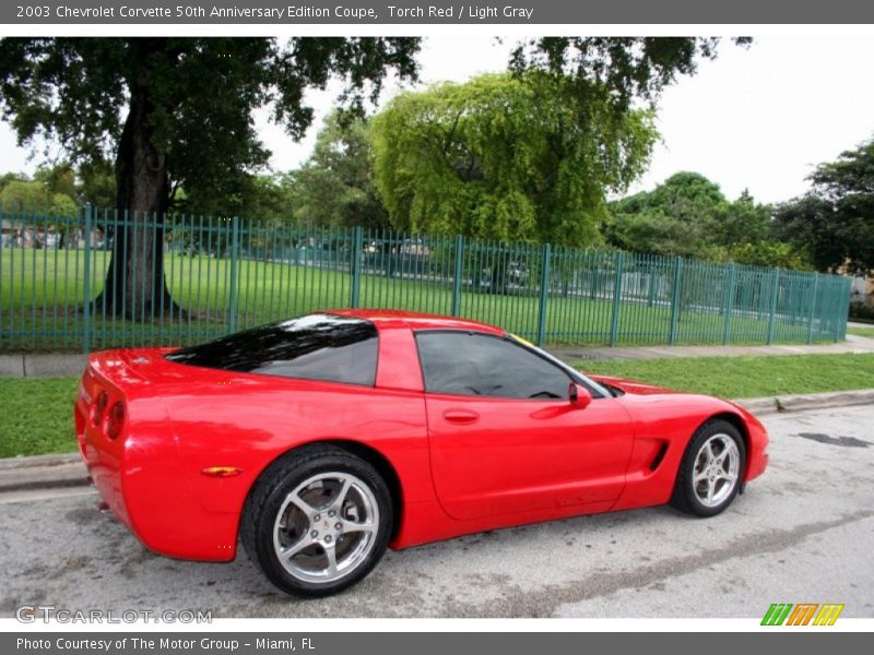 Torch Red / Light Gray 2003 Chevrolet Corvette 50th Anniversary Edition Coupe