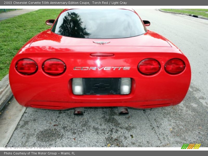 Torch Red / Light Gray 2003 Chevrolet Corvette 50th Anniversary Edition Coupe