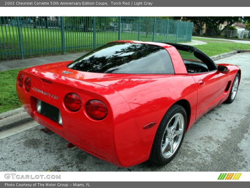 Torch Red / Light Gray 2003 Chevrolet Corvette 50th Anniversary Edition Coupe