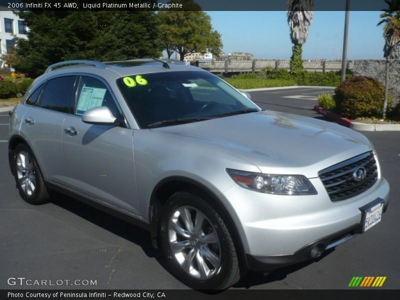 Liquid Platinum Metallic / Graphite 2006 Infiniti FX 45 AWD