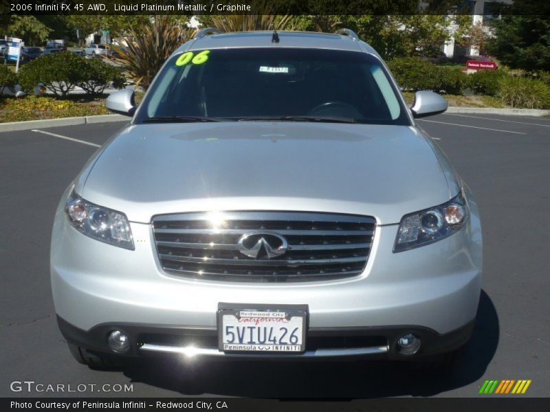Liquid Platinum Metallic / Graphite 2006 Infiniti FX 45 AWD