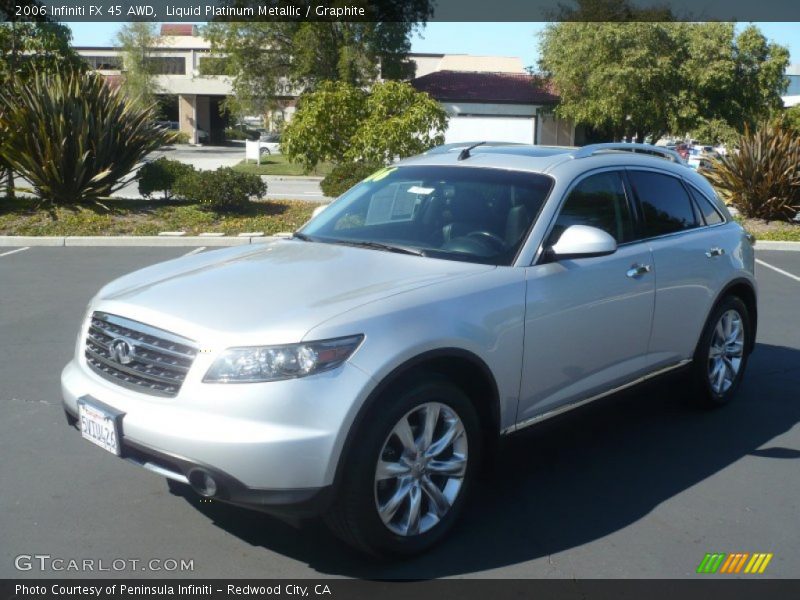 Liquid Platinum Metallic / Graphite 2006 Infiniti FX 45 AWD