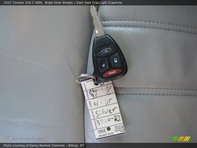 Bright Silver Metallic / Dark Slate Gray/Light Graystone 2007 Chrysler 300 C HEMI