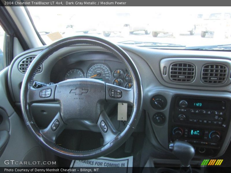 Dark Gray Metallic / Medium Pewter 2004 Chevrolet TrailBlazer LT 4x4