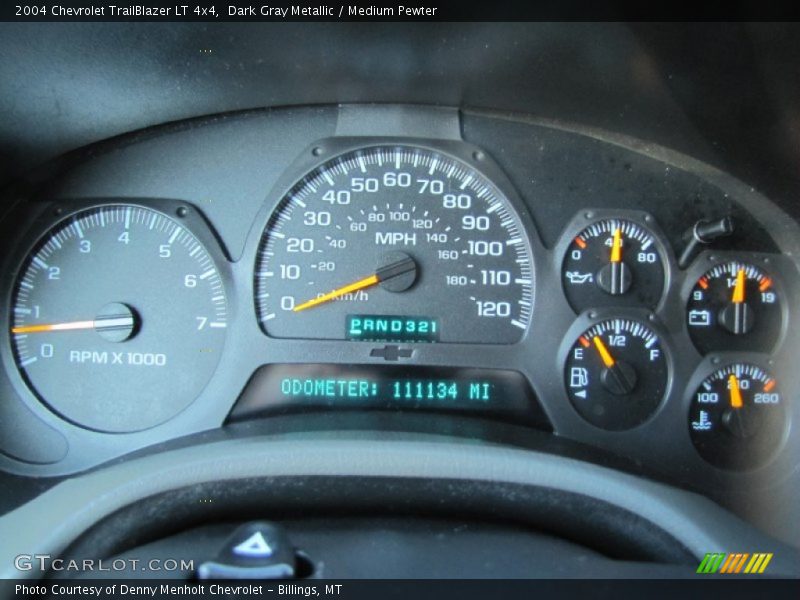 Dark Gray Metallic / Medium Pewter 2004 Chevrolet TrailBlazer LT 4x4