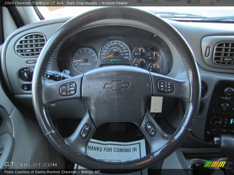Dark Gray Metallic / Medium Pewter 2004 Chevrolet TrailBlazer LT 4x4