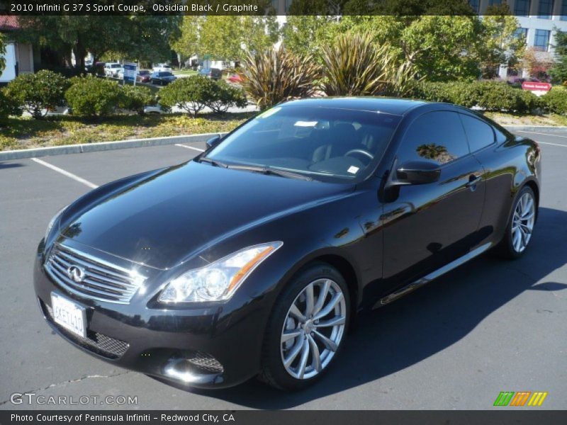 Obsidian Black / Graphite 2010 Infiniti G 37 S Sport Coupe