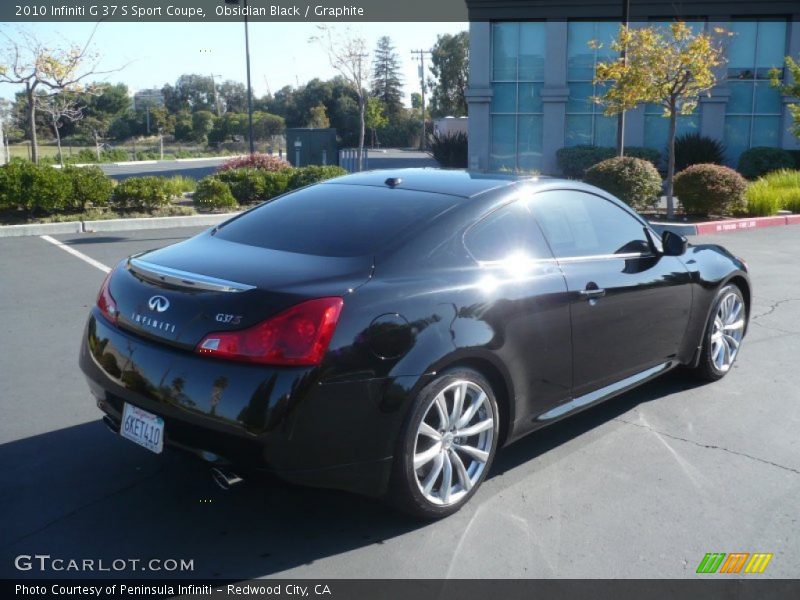 Obsidian Black / Graphite 2010 Infiniti G 37 S Sport Coupe