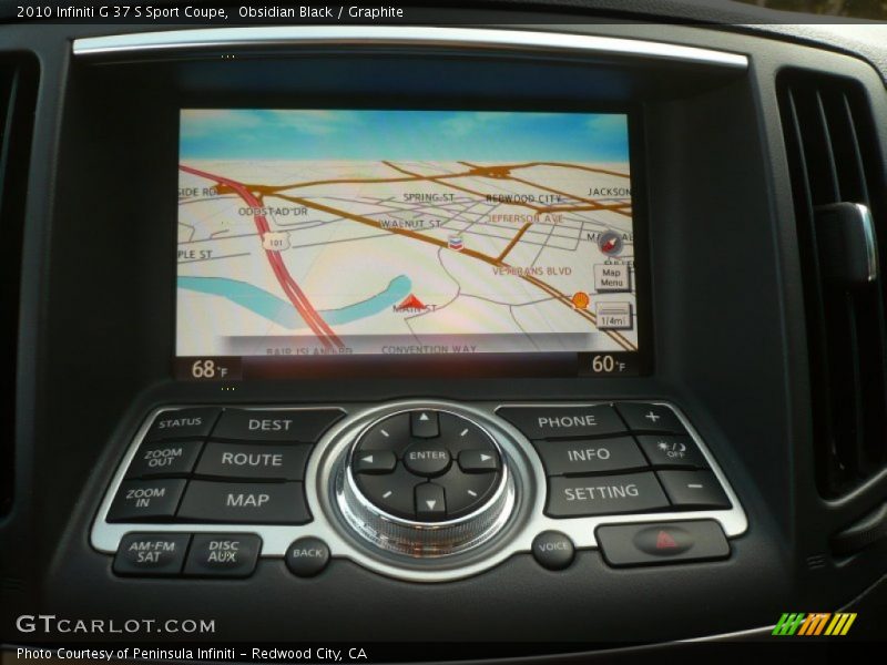 Navigation of 2010 G 37 S Sport Coupe