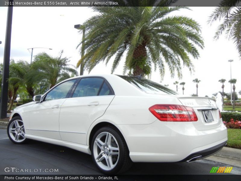 Arctic White / Almond/Black 2011 Mercedes-Benz E 550 Sedan