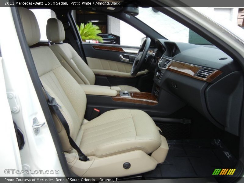 Arctic White / Almond/Black 2011 Mercedes-Benz E 550 Sedan