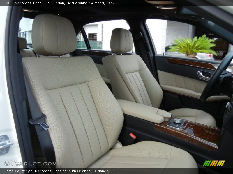 Arctic White / Almond/Black 2011 Mercedes-Benz E 550 Sedan