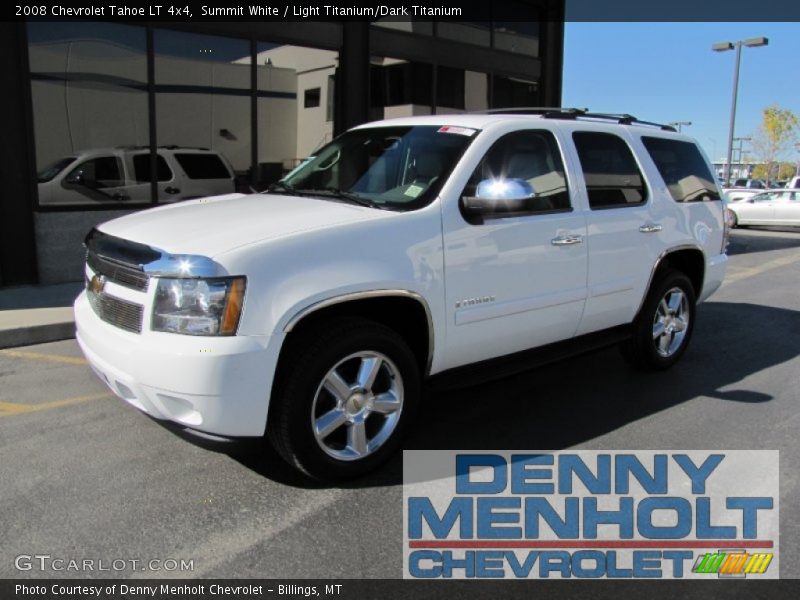 Summit White / Light Titanium/Dark Titanium 2008 Chevrolet Tahoe LT 4x4