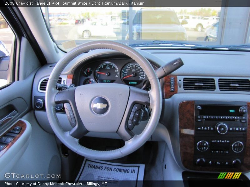 Summit White / Light Titanium/Dark Titanium 2008 Chevrolet Tahoe LT 4x4