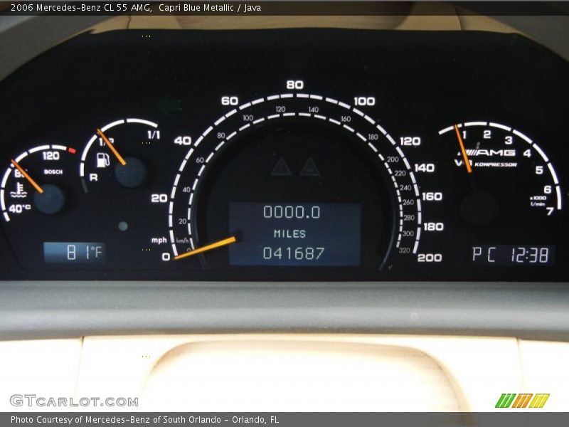  2006 CL 55 AMG 55 AMG Gauges