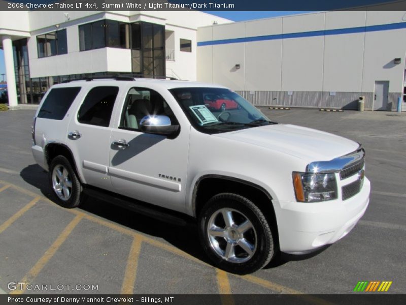 Summit White / Light Titanium/Dark Titanium 2008 Chevrolet Tahoe LT 4x4