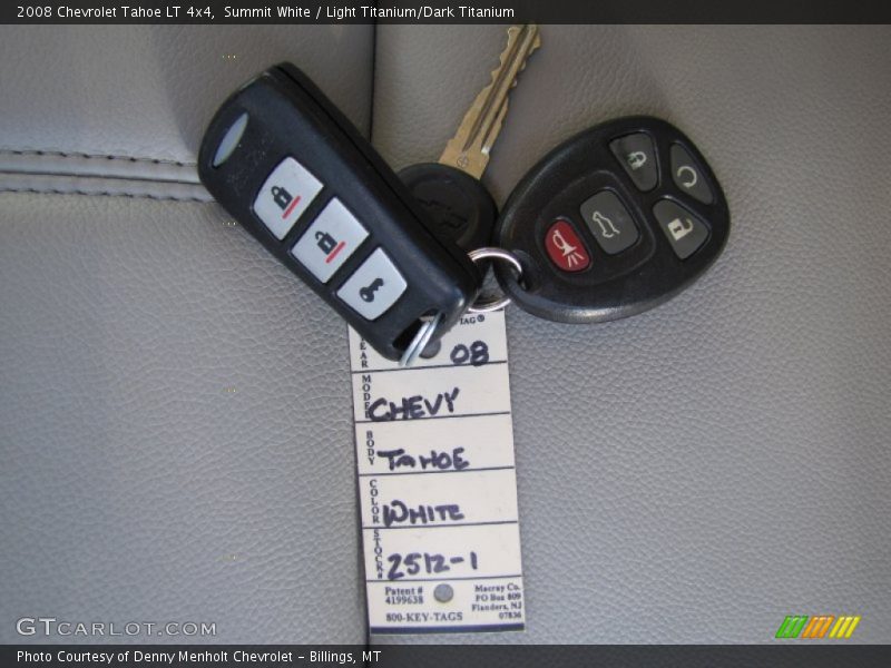 Keys of 2008 Tahoe LT 4x4
