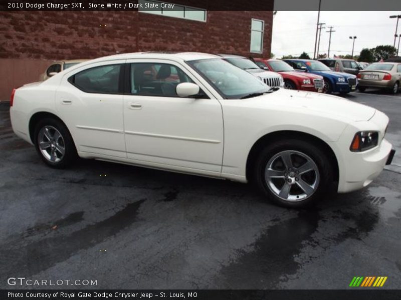 Stone White / Dark Slate Gray 2010 Dodge Charger SXT