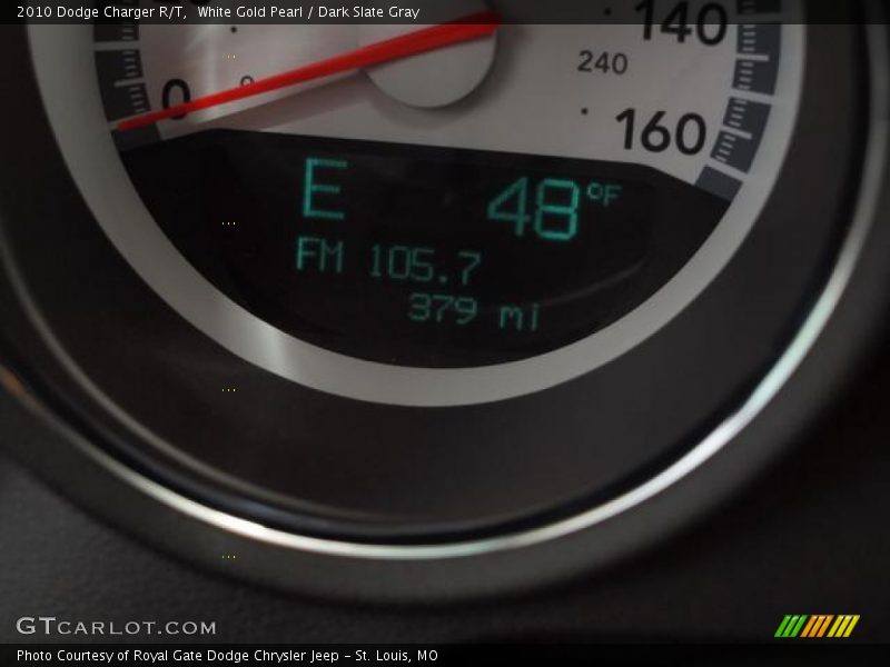 White Gold Pearl / Dark Slate Gray 2010 Dodge Charger R/T