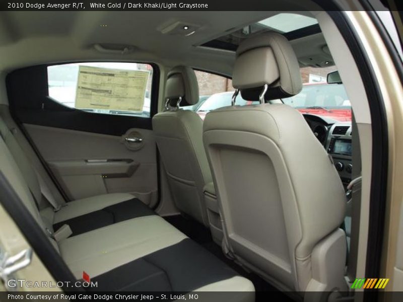 White Gold / Dark Khaki/Light Graystone 2010 Dodge Avenger R/T