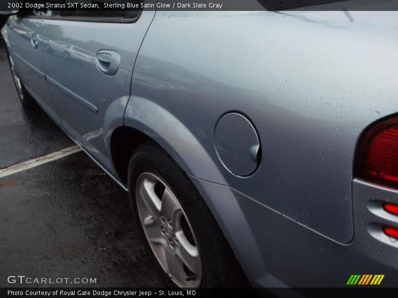 Sterling Blue Satin Glow / Dark Slate Gray 2002 Dodge Stratus SXT Sedan