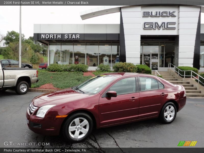 Merlot Metallic / Charcoal Black 2006 Ford Fusion SE V6