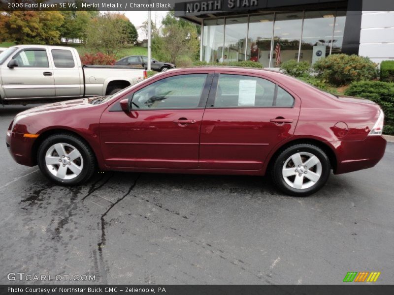 Merlot Metallic / Charcoal Black 2006 Ford Fusion SE V6