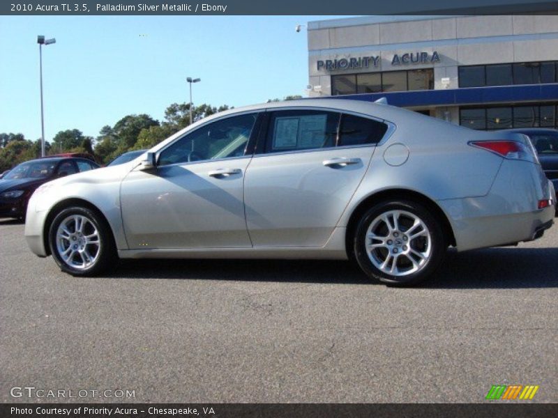 Palladium Silver Metallic / Ebony 2010 Acura TL 3.5