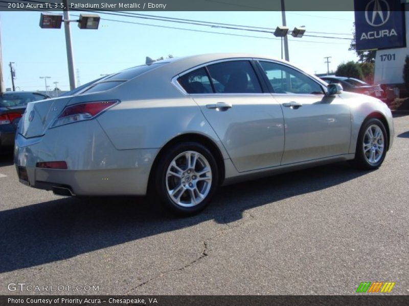 Palladium Silver Metallic / Ebony 2010 Acura TL 3.5