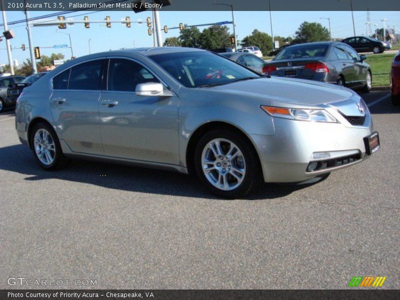 Palladium Silver Metallic / Ebony 2010 Acura TL 3.5