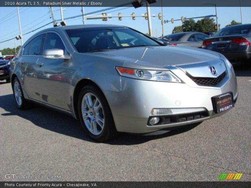 Palladium Silver Metallic / Ebony 2010 Acura TL 3.5