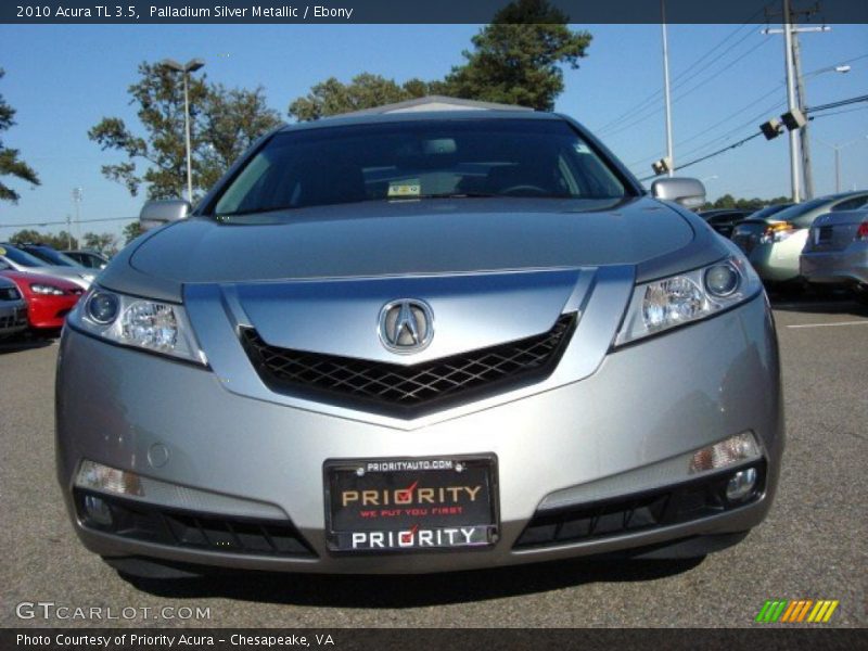 Palladium Silver Metallic / Ebony 2010 Acura TL 3.5