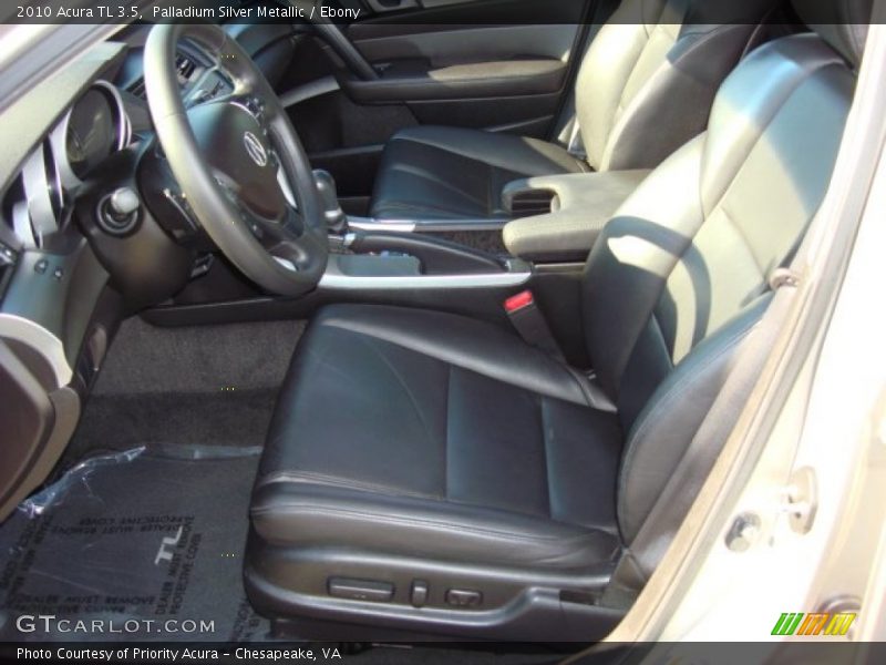 Palladium Silver Metallic / Ebony 2010 Acura TL 3.5