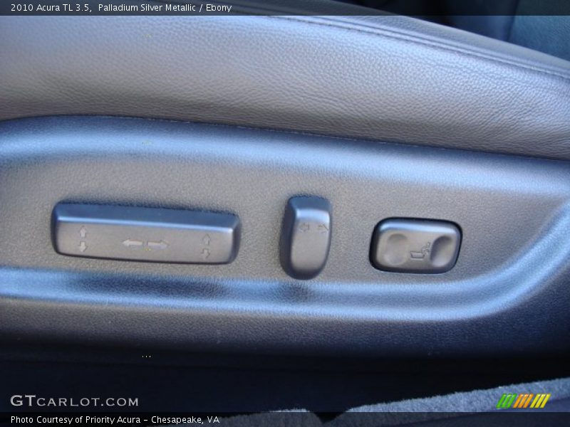 Palladium Silver Metallic / Ebony 2010 Acura TL 3.5