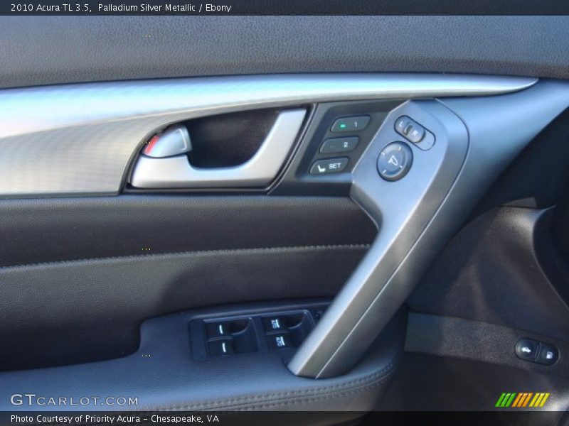 Palladium Silver Metallic / Ebony 2010 Acura TL 3.5