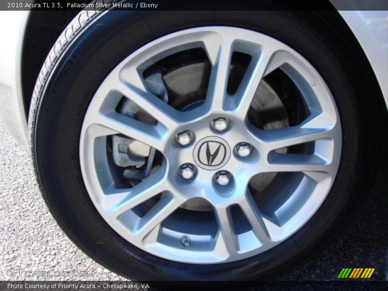 Palladium Silver Metallic / Ebony 2010 Acura TL 3.5