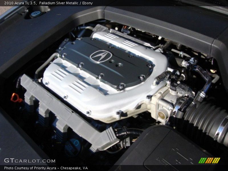Palladium Silver Metallic / Ebony 2010 Acura TL 3.5