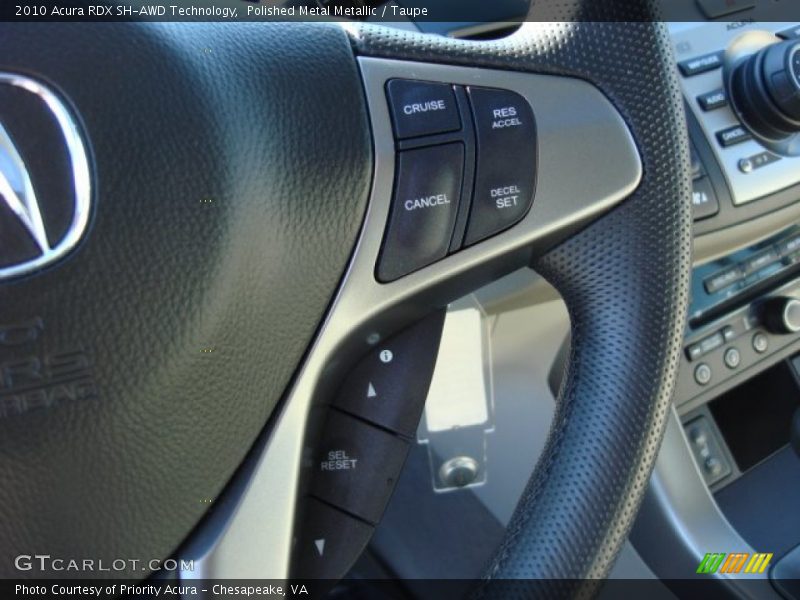 Polished Metal Metallic / Taupe 2010 Acura RDX SH-AWD Technology