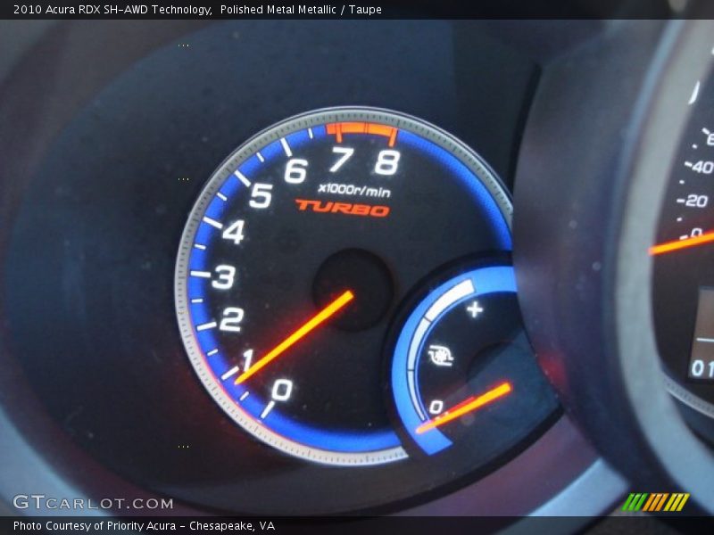 Polished Metal Metallic / Taupe 2010 Acura RDX SH-AWD Technology