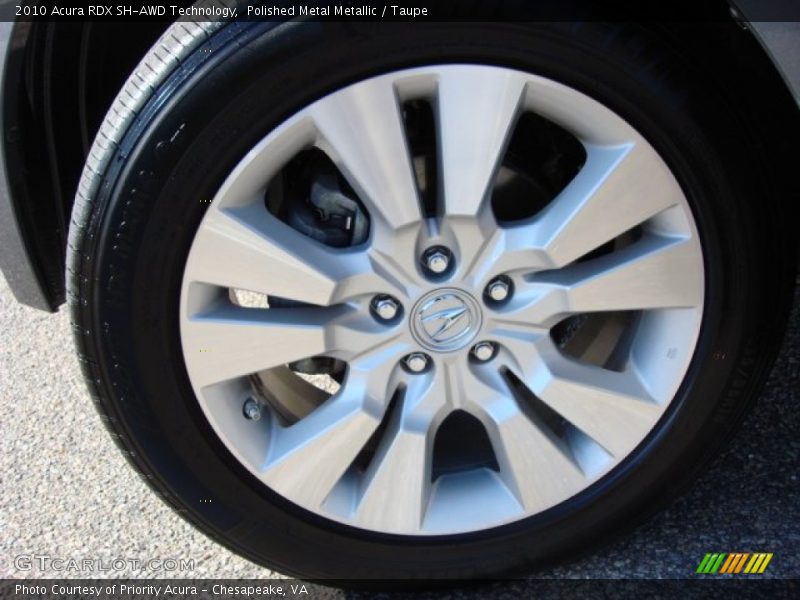 Polished Metal Metallic / Taupe 2010 Acura RDX SH-AWD Technology