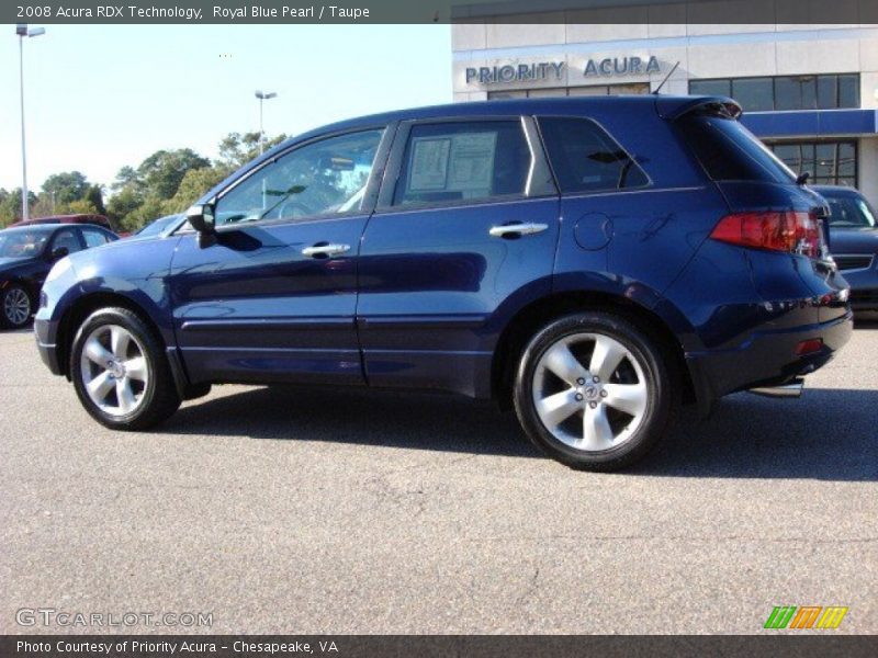 Royal Blue Pearl / Taupe 2008 Acura RDX Technology